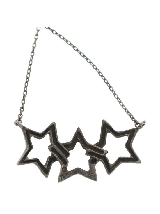 Tiffany & Co Triplestar Pendant Chain 925 Sterling Silver